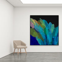 Antoinette Ferwerda | Floriana Study (2022) - Styled, original artwork, framed in black painted oak (194cm x 184cm)