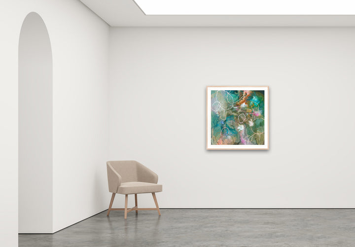 Antoinette Ferwerda | Ricketts Pools - Medium, limited edition fine art reproduction in a natural oak frame
