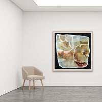 Antoinette Ferwerda | Ammonite Vessel - Extra large, limited edition fine art reproduction in a natural oak frame