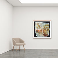 Antoinette Ferwerda | Ammonite Vessel - Large, limited edition fine art reproduction in a natural oak frame