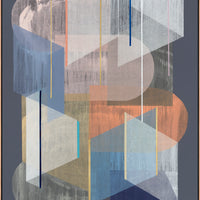 Antoinette Ferwerda | Blue Sapphire Gossamer (2021) - Original artwork, framed in natural oak with a black shadow line (204cm x 154cm)