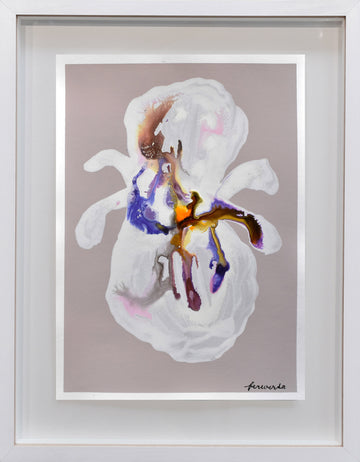 Antoinette Ferwerda | Divinity (2022) - Original artwork on paper, framed behind glass in natural oak with a white painted facade (56.5cm x 44cm)
