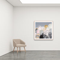 Antoinette Ferwerda | Eventide Hills - Large, limited edition fine art reproduction in a natural oak frame