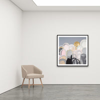 Antoinette Ferwerda | Eventide Hills - Large, limited edition fine art reproduction in a black frame