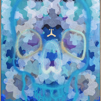 Antoinette Ferwerda | Jadeite Dreaming (2022) - Original artwork, framed in natural oak with a blue shadow line (164cm x 124cm)