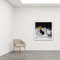 Antoinette Ferwerda | Starlight Hills - Large, limited edition fine art reproduction in a natural oak frame