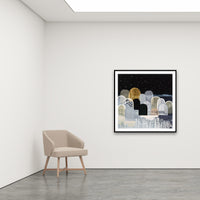 Antoinette Ferwerda | Starlight Hills - Large, limited edition fine art reproduction in a black frame