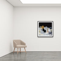 Antoinette Ferwerda | Starlight Hills - Medium, limited edition fine art reproduction in a black frame