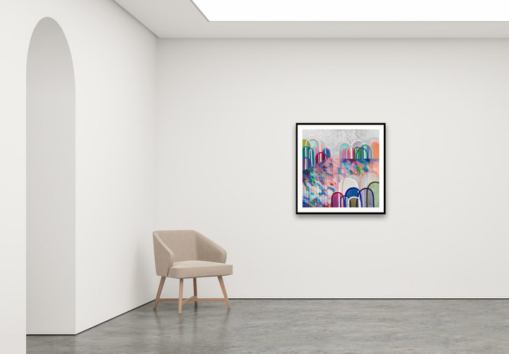 Antoinette Ferwerda | Titanium Hills - Medium limited edition fine art reproduction in a black frame