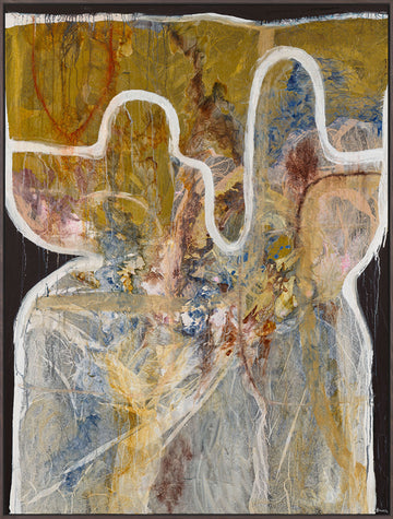 Antoinette Ferwerda | Amber Form (2023) - Original artwork, framed in carbon stained oak (164cm x 124cm)