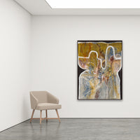 Antoinette Ferwerda | Amber Form (2023) - Styled, original artwork, framed in carbon stained oak (164cm x 124cm)