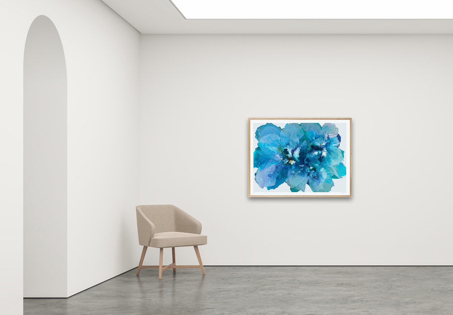 Blue Sea Champagne Poppies