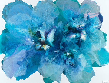 Blue Sea Champagne Poppies