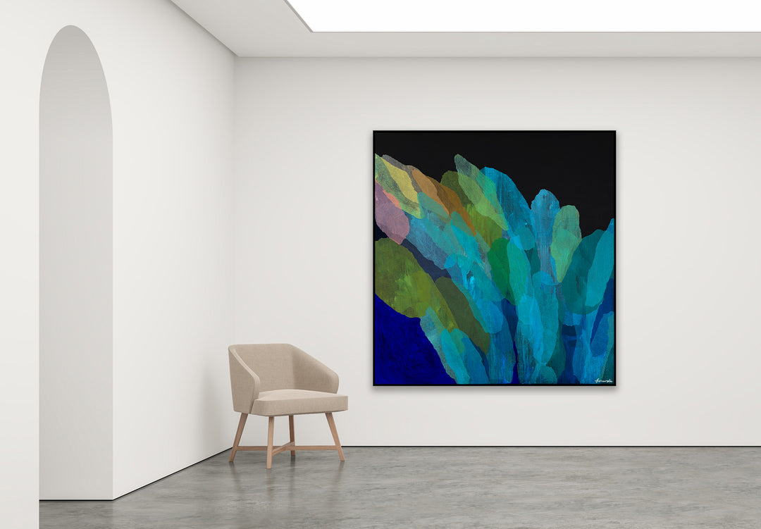 Antoinette Ferwerda | Floriana Study (2022) - Styled, original artwork, framed in black painted oak (194cm x 184cm)