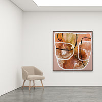 Antoinette Ferwerda | French Clay Vessel (2023) - Styled, original artwork, framed in dark brown stained oak (150cm x 150cm)