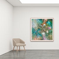 Antoinette Ferwerda | Ricketts Pools - Extra large, limited edition fine art reproduction in a natural oak frame