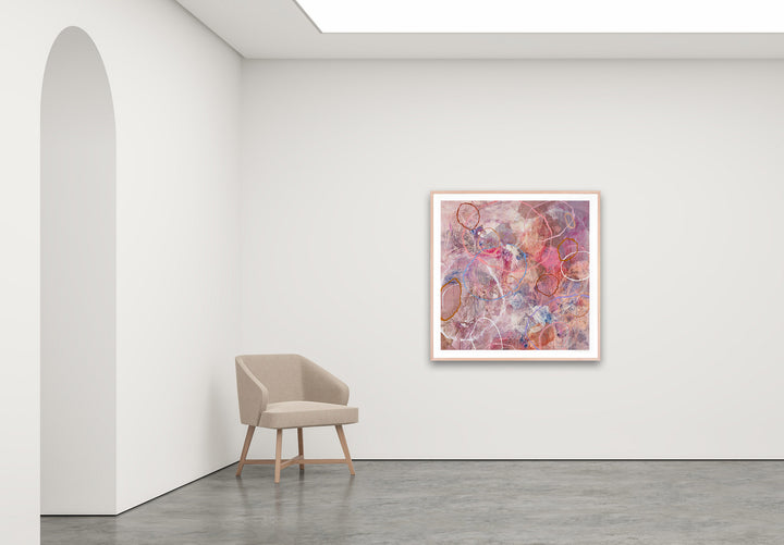 Antoinette Ferwerda | Sorrento Pools - Large, limited edition fine art reproduction in a natural oak frame