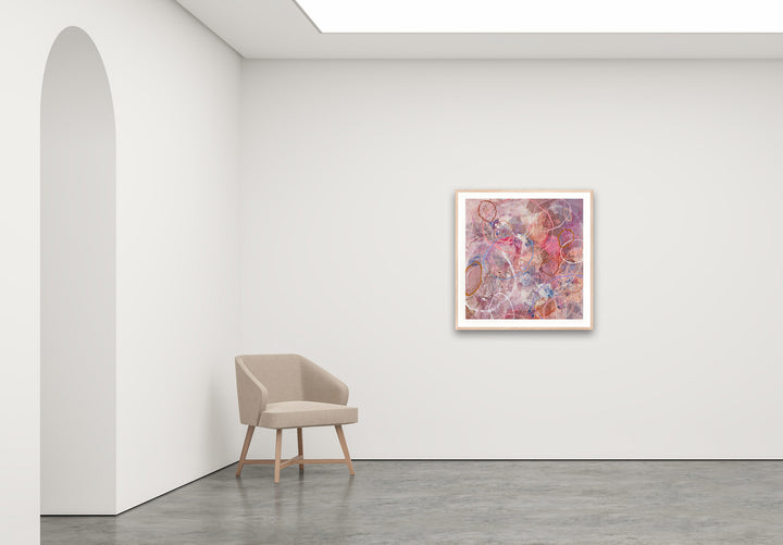 Antoinette Ferwerda | Sorrento Pools - Medium, limited edition fine art reproduction in a natural oak frame