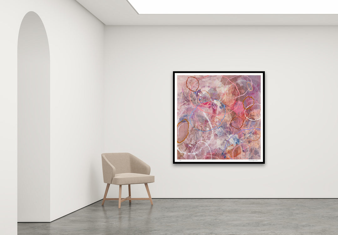 Antoinette Ferwerda | Sorrento Pools - Extra large,, limited edition fine art reproduction in a black frame