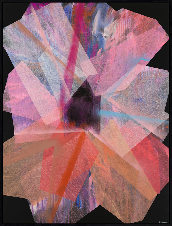 Antoinette Ferwerda |  The Return (2023) - Original artwork, framed in black painted oak facade with natural oak sides (164cm x 124cm)