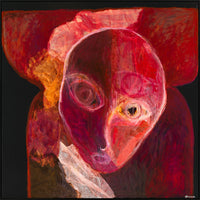 Antoinette Ferwerda | Masked (2023) - Original artwork, framed in black painted oak (204cm x 204cm)