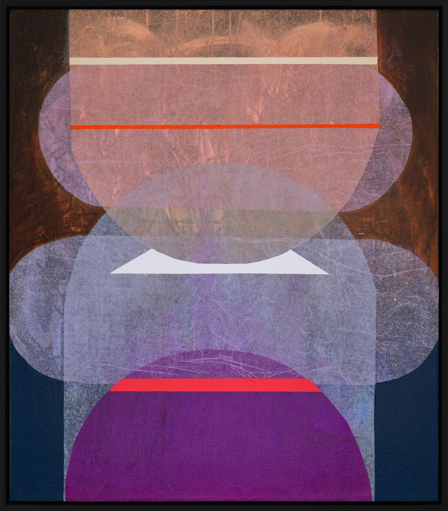 Antoinette Ferwerda | Smoky Quartz Gossamer (2023) - Original artwork, framed in black painted oak (84cm x 74cm)