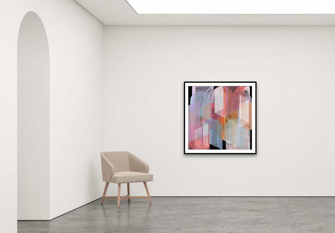 Antoinette Ferwerda | Agate Gossamer - Large, limited edition fine art reproduction in a black frame