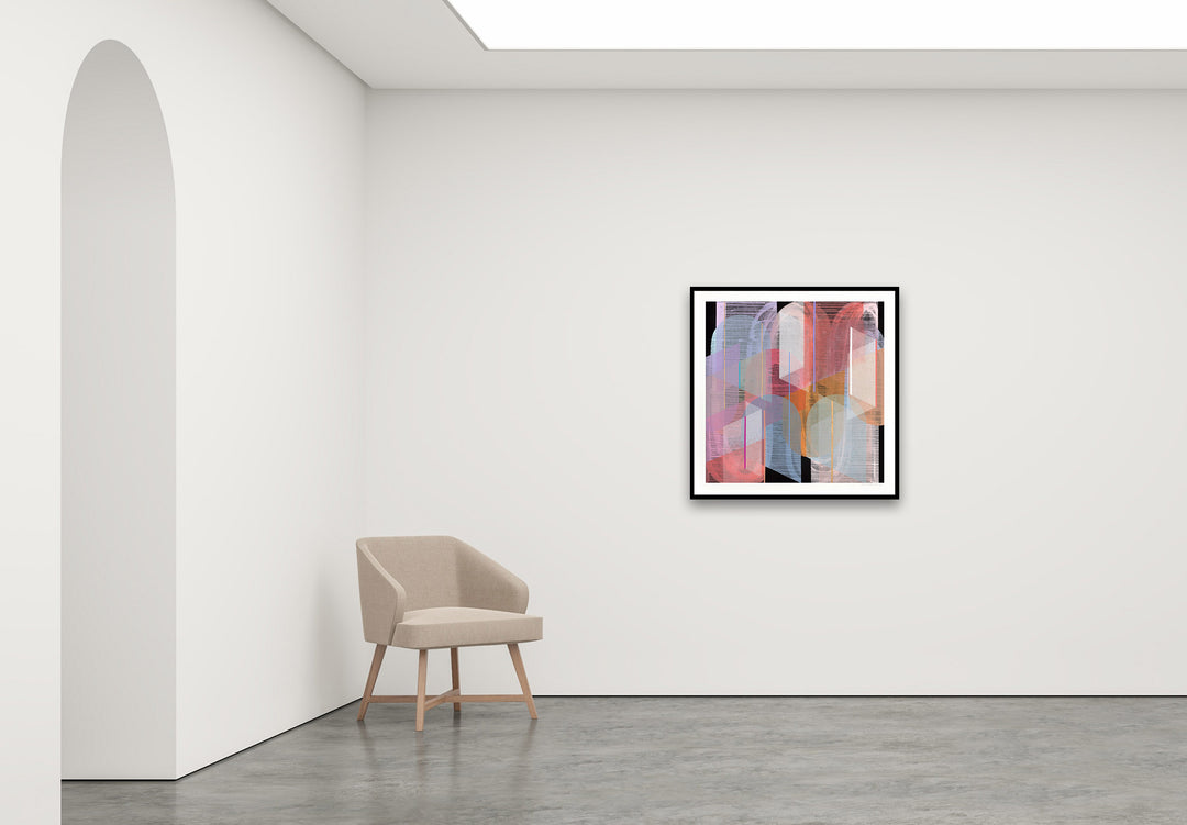 Antoinette Ferwerda | Agate Gossamer - Medium, limited edition fine art reproduction in a black frame