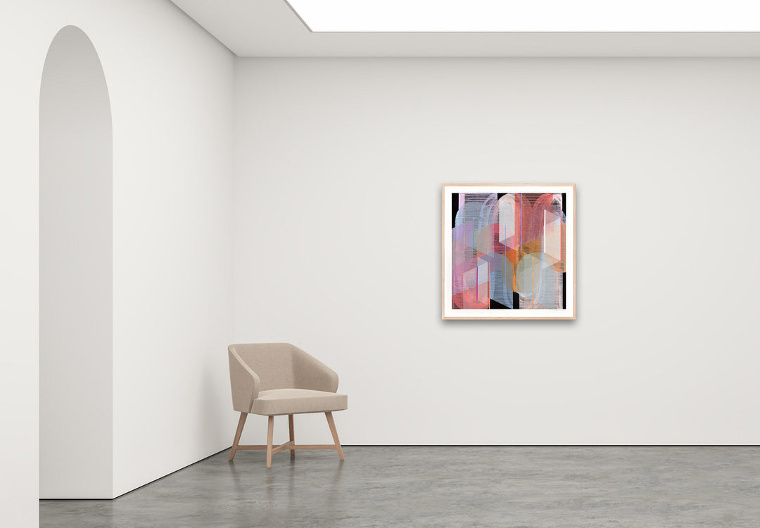 Antoinette Ferwerda | Agate Gossamer - Medium, limited edition fine art reproduction in a natural oak frame