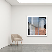 Antoinette Ferwerda | Bluestone Gossamer - Extra large, limited edition fine art reproduction in a black frame