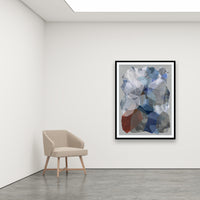 Antoinette Ferwerda | Cobalt Stellar - Large limited edition fine art reproduction in a black frame