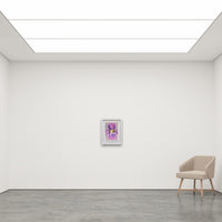 Antoinette Ferwerda | Joyful (2022) - Styled, original artwork on paper, framed behind glass in natural oak with a white painted facade (56.5cm x 44cm)