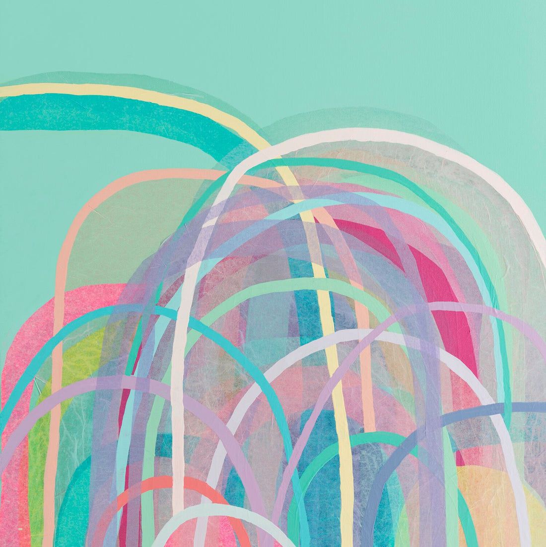 Antoinette Ferwerda | Little Hills in Mint - Limited edition fine art reproduction