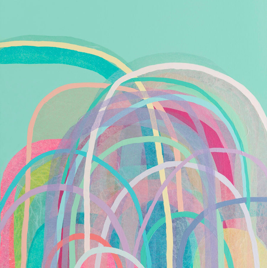 Antoinette Ferwerda | Little Hills in Mint - Limited edition fine art reproduction