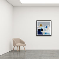 Antoinette Ferwerda | Ocean Hills - Medium, limited edition fine art reproduction in a black frame