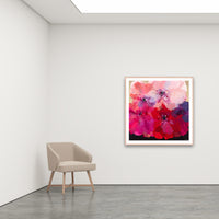 Antoinette Ferwerda | Pink Intuition - Large, limited edition fine art reproduction in a natural oak frame