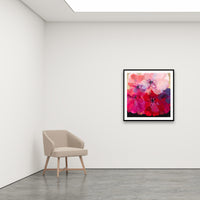 Antoinette Ferwerda | Pink Intuition - Medium, limited edition fine art reproduction in a black frame