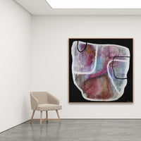 Antoinette Ferwerda | Rosso Verona Vessel (2022) - Styled, original artwork, framed in natural oak (184cm x 184cm)
