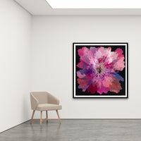 Antoinette Ferwerda | Ruby Orchid - Extra large, limited edition fine art reproduction in a black frame