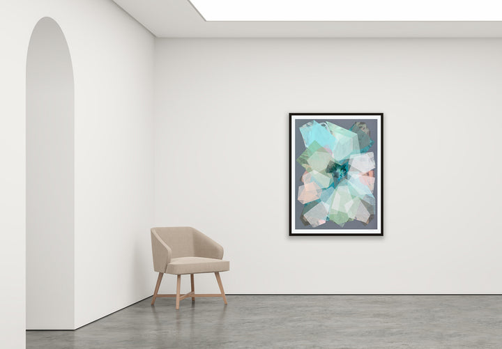 Antoinette Ferwerda | Sage Stardust - Medium, limited edition fine art reproduction in a black frame