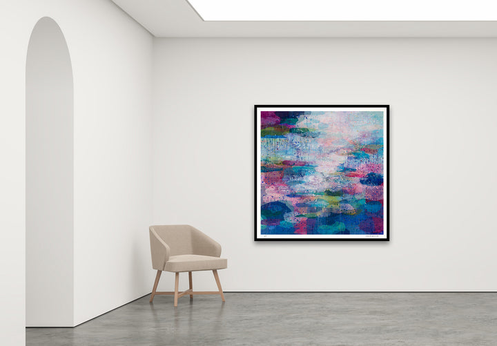 Antoinette Ferwerda | Sunrise Pools - Extra Large limited edition fine art reproduction in a black frame