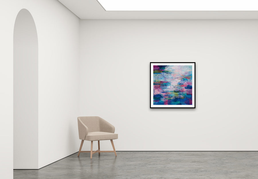 Antoinette Ferwerda | Sunrise Pools - Medium, limited edition fine art reproduction in a black frame