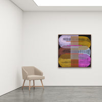 Antoinette Ferwerda | Sunstone Gossamer (2022) - Styled, original artwork, framed in natural oak (124cm x 124cm)
