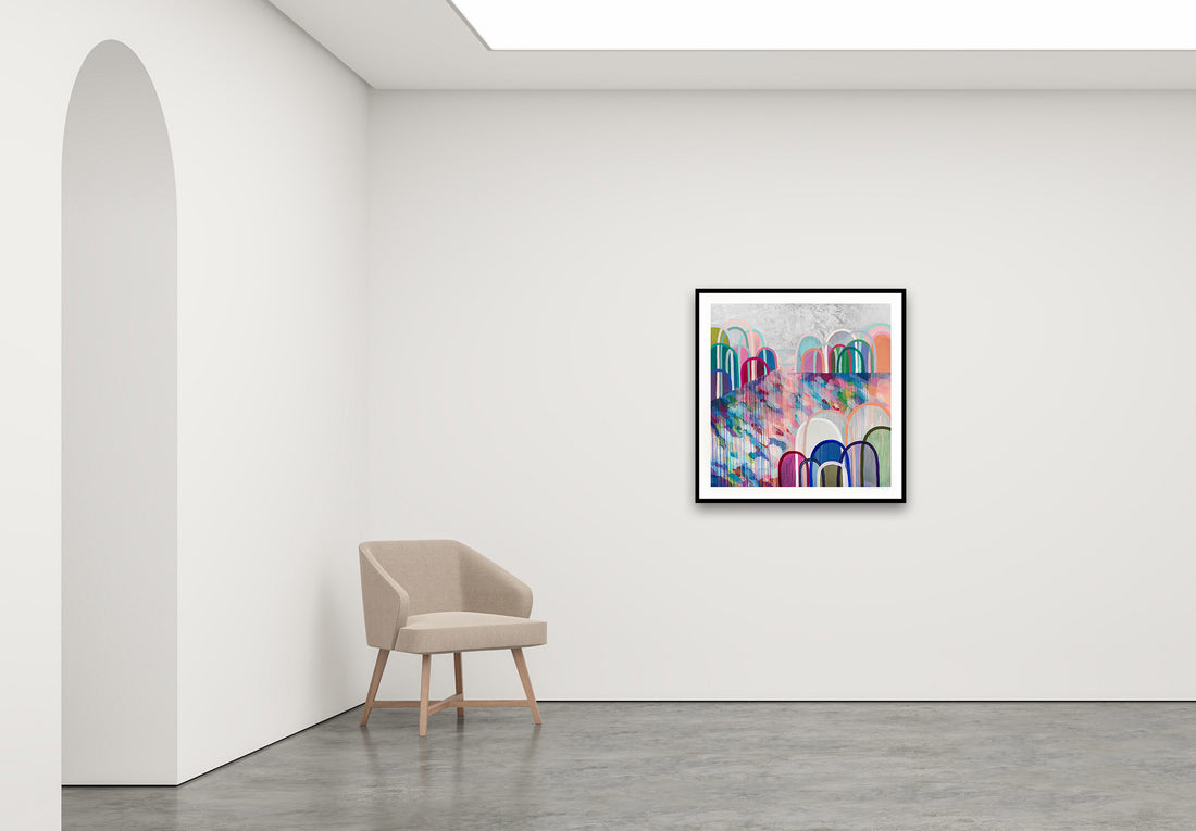 Antoinette Ferwerda | Titanium Hills - Medium limited edition fine art reproduction in a black frame