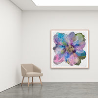 Antoinette Ferwerda | Wild Champagne Poppy - Extra large, limited edition fine art reproduction in a natural oak frame
