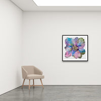 Antoinette Ferwerda | Wild Champagne Poppy - Medium, limited edition fine art reproduction in a black frame