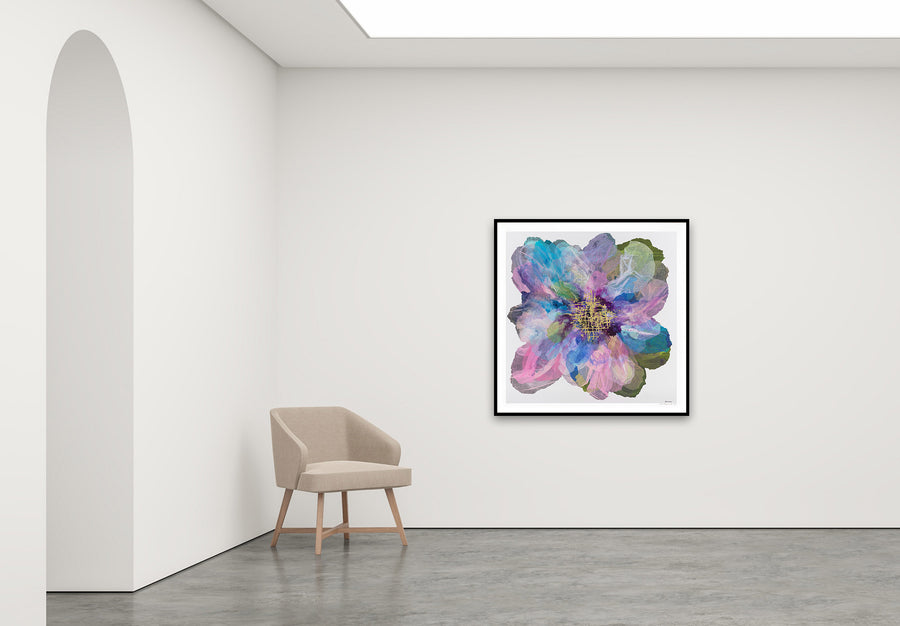 Antoinette Ferwerda | Wild Champagne Poppy - Large , limited edition fine art reproduction in a black frame