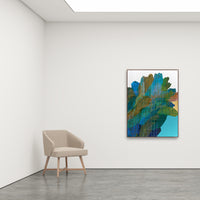 Antoinette Ferwerda | Windmill Grass II (2022) - Styled, original artwork, framed in natural oak (129cm x 99cm)