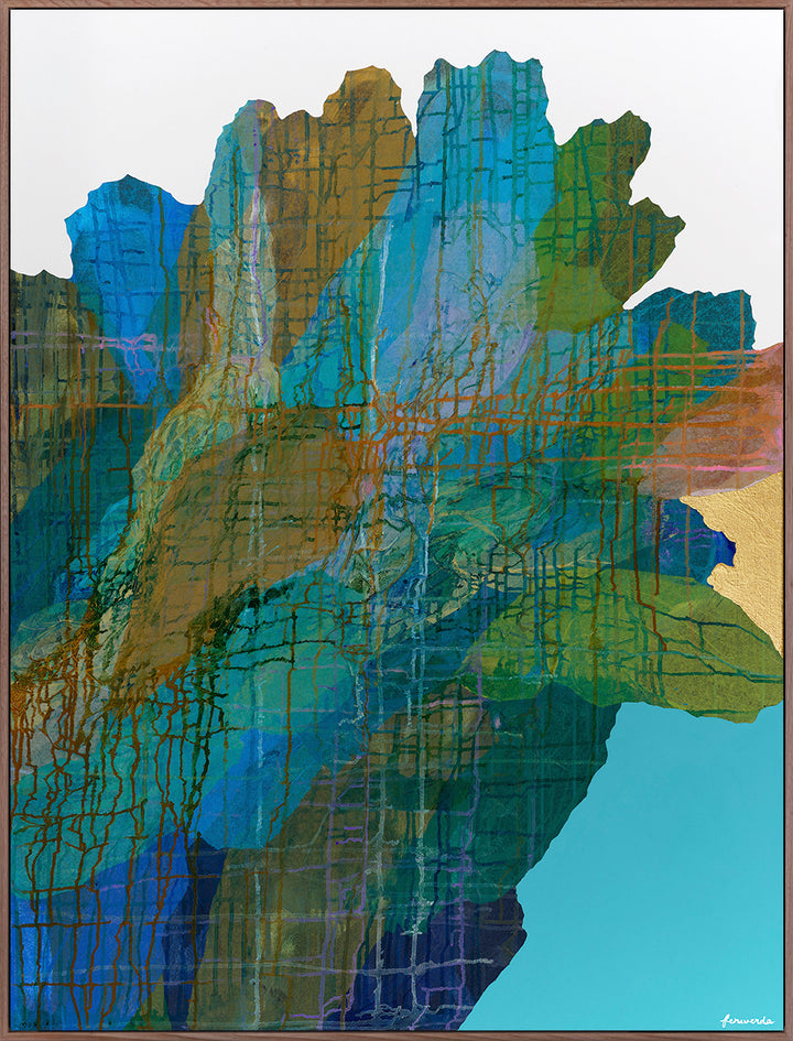 Antoinette Ferwerda | Windmill Grass II (2022) - Original artwork, framed in natural oak (129cm x 99cm)